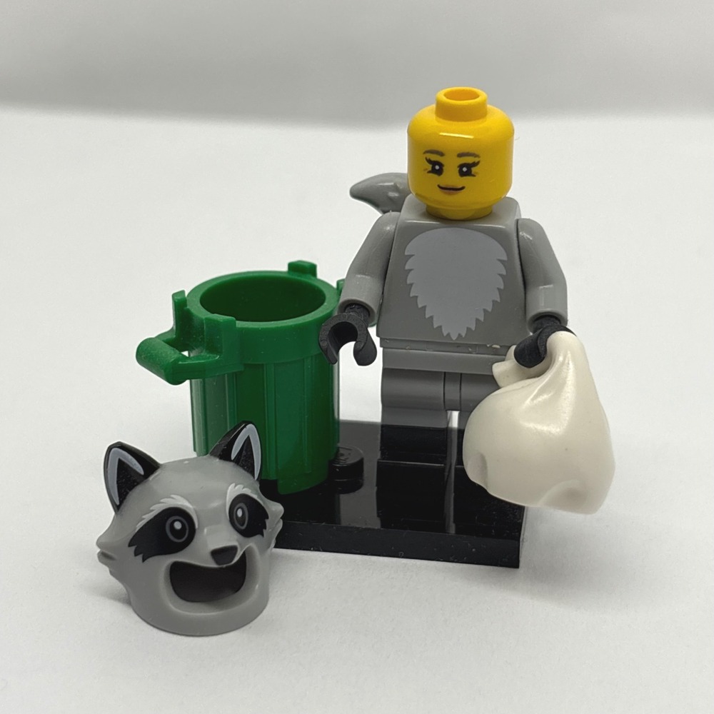 LEGO Series 22 Raccoon Costume Fan Girl Minifigure 71032 Trash Panda Halloween - Picture 3 of 8